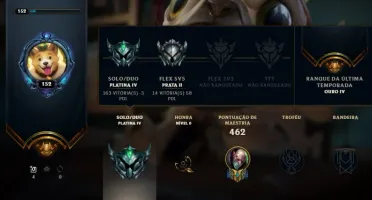 CONTA LOL -PLATINA(VAYNE LADRA DE ALMAS-DARIUS NOVA TEMÍVEL)