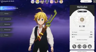 đ„ Conta Reroll â Ssr Meliodas (Seven Deadly Sins Origin) đ„