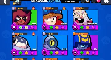 Brawl Stars 32K Troféus | 155 Skins(+13K Gemas Gastas)