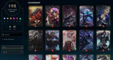 Conta Ouro com 198 Skins Main Katarina com 1m de Maestria