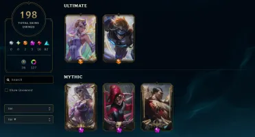 Conta Ouro com 198 Skins Main Katarina com 1m de Maestria