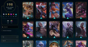 Conta Ouro com 198 Skins Main Katarina com 1m de Maestria