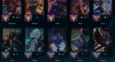 Conta Ouro com 198 Skins Main Katarina com 1m de Maestria
