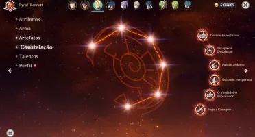 Genshin Impact Lyney + Aqua Simulacra, Dehya, Bennet C6