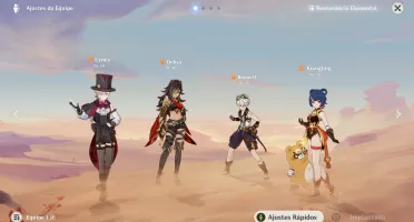 Genshin Impact Lyney + Aqua Simulacra, Dehya, Bennet C6