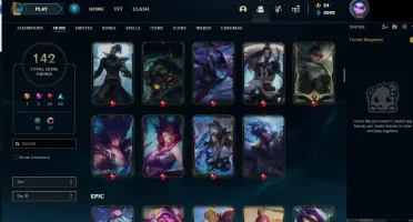 Conta G4 (S11 S12) com 142 skins