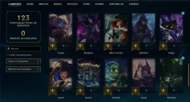 Conta bronze 2 com 50 Champs e 21 Skins (Criada em 2012)