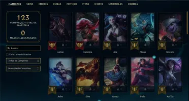Conta bronze 2 com 50 Champs e 21 Skins (Criada em 2012)