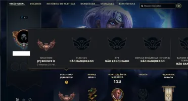 Conta bronze 2 com 50 Champs e 21 Skins (Criada em 2012)