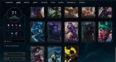 Conta bronze 2 com 50 Champs e 21 Skins (Criada em 2012)