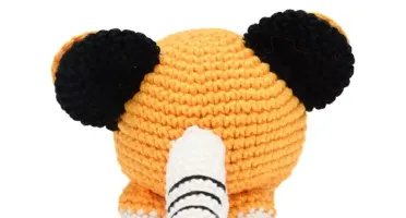 Tigre bola em amigurumi