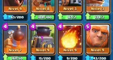 Conta Clash Royale| ARENA 12 | NVL 10 | 370 GEMAS