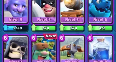 Conta Clash Royale| ARENA 12 | NVL 10 | 370 GEMAS