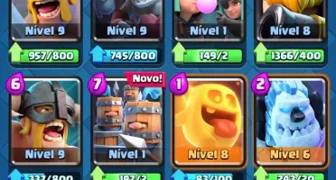 Conta Clash Royale| ARENA 12 | NVL 10 | 370 GEMAS