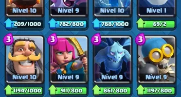 Conta Clash Royale| ARENA 12 | NVL 10 | 370 GEMAS