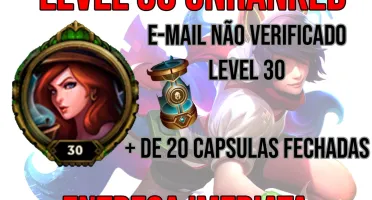 Conta Smurf Unranked LVL 30 com + de 20 Cápsulas