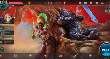 CONTA LOL WILD RIFT PLATINA 5 SKINS + 500 WC