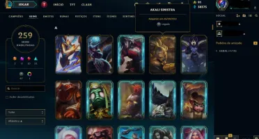 Conta LOL - Com 259 Skins e com Riven Campeonato 2012.