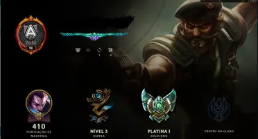 Conta LoL - Platina - Todos os Champions + 246 Skins