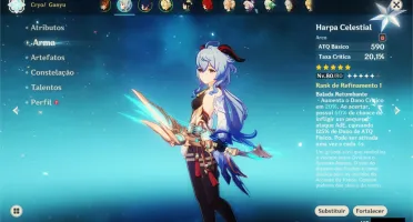 Genshin Impact conta Ar51 - Childe+Ganyu+Venti+Polar Star