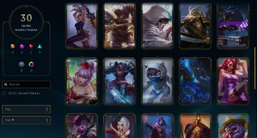conta lol prata com skin exclusiva e quase todos os champs