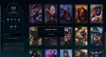 conta lol prata com skin exclusiva e quase todos os champs