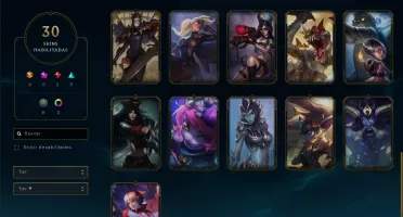 conta lol prata com skin exclusiva e quase todos os champs