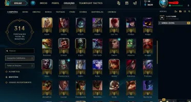conta lol prata com skin exclusiva e quase todos os champs