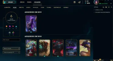 Conta League Of Legends Diamante 4 - 32 Campeões 6 Skins