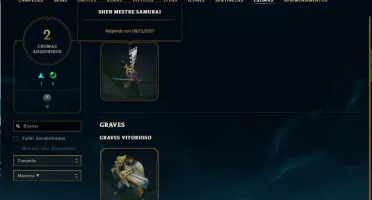 Conta lol com todos os champs unranked