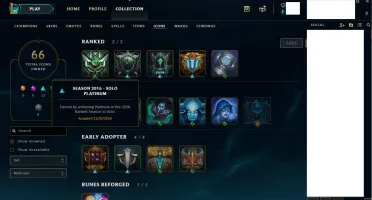 Venda conta de League of Legends lv 31 (Unranked) (75 skins)