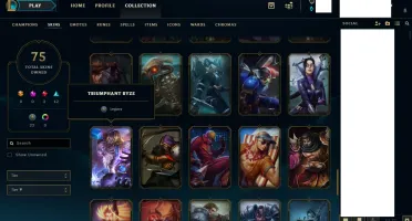 Venda conta de League of Legends lv 31 (Unranked) (75 skins)