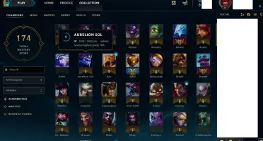 Venda conta de League of Legends lv 31 (Unranked) (75 skins)