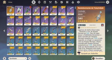 Conta Genshin 6 5*(Contando Com Traveller)+22 São 4*