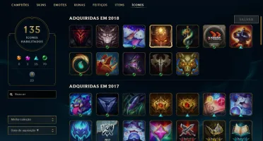 Conta lol todos os campeoes 82 Skins