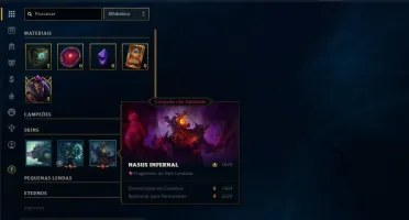 Conta platina 1 ( 75 PDL ) com 4 skins e 22 champs