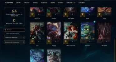 Conta platina 1 ( 75 PDL ) com 4 skins e 22 champs