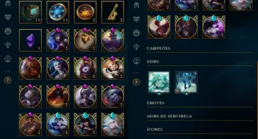 CONTA OURO 1 - 122 CAMPEÕES - 42 SKINS