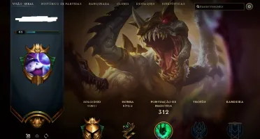 CONTA OURO 1 - 122 CAMPEÕES - 42 SKINS