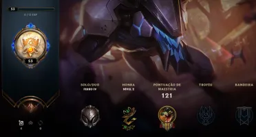CONTA LOL 🌟 FERRO 4 🌟 7 SKINS 🌟 43 CAMPEOES