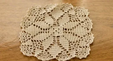 Kit toalhinha quadrada em crochê