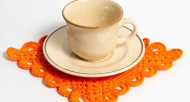 Toalhinha em crochê Orange