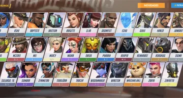 Overwatch com skins e algumas armas upadas no Warzone