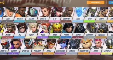 Overwatch com skins e algumas armas upadas no Warzone