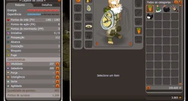 Conta dofus Enutrof 199 (44%) e zobal 160 sem sets.