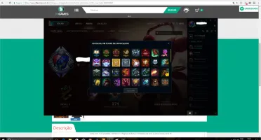 Conta League of Legends (Borda Diamante) Md10 a ser feita