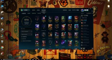 Conta League of Legends (Borda Diamante) Md10 a ser feita