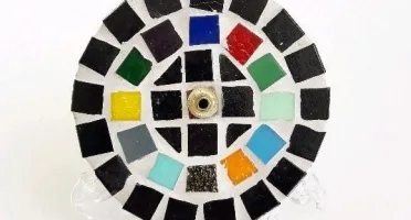 Porta Incenso Mosaico Gaudí Preto