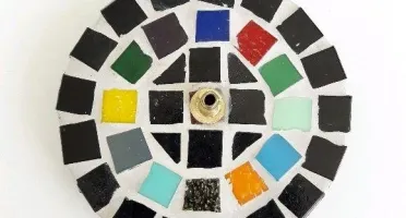 Porta Incenso Mosaico Gaudí Preto