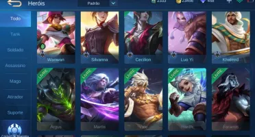 Vendo conta Mobile Legends com 50 Heroe +44 skins + 450 Dima
